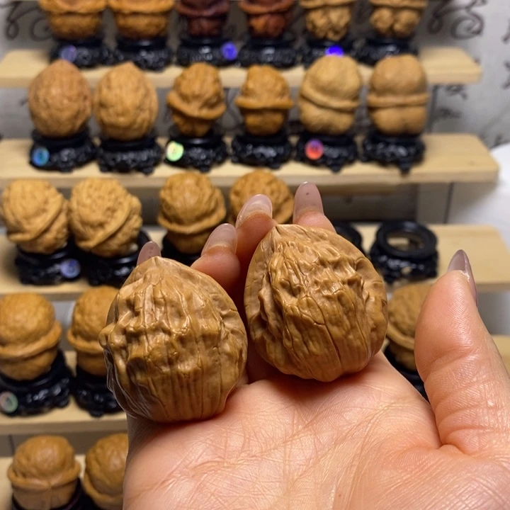 文玩核桃把件荷叶金蟾y4