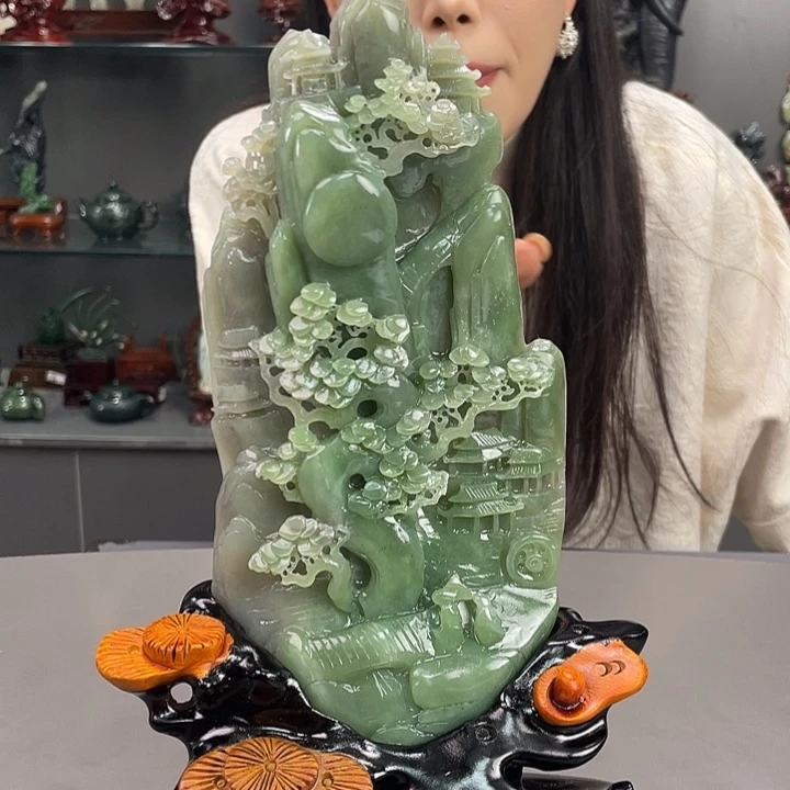 和田玉未镶嵌摆件