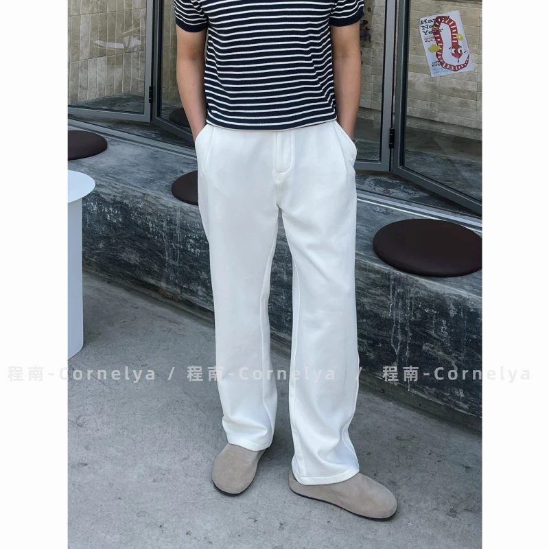 C / Cornelya 空气棉 Air layer 舒适感’极简百搭直筒宽松休闲裤