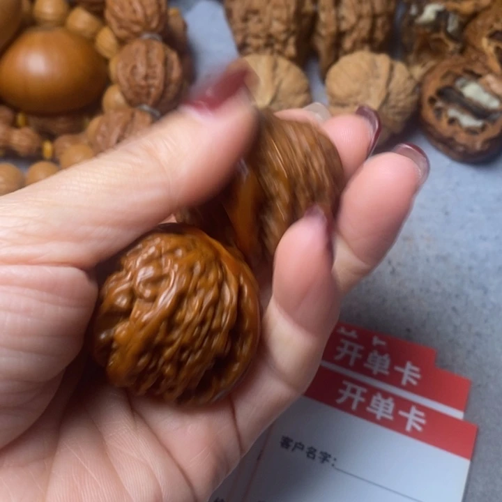 潮***@吊坠文玩核桃白狮