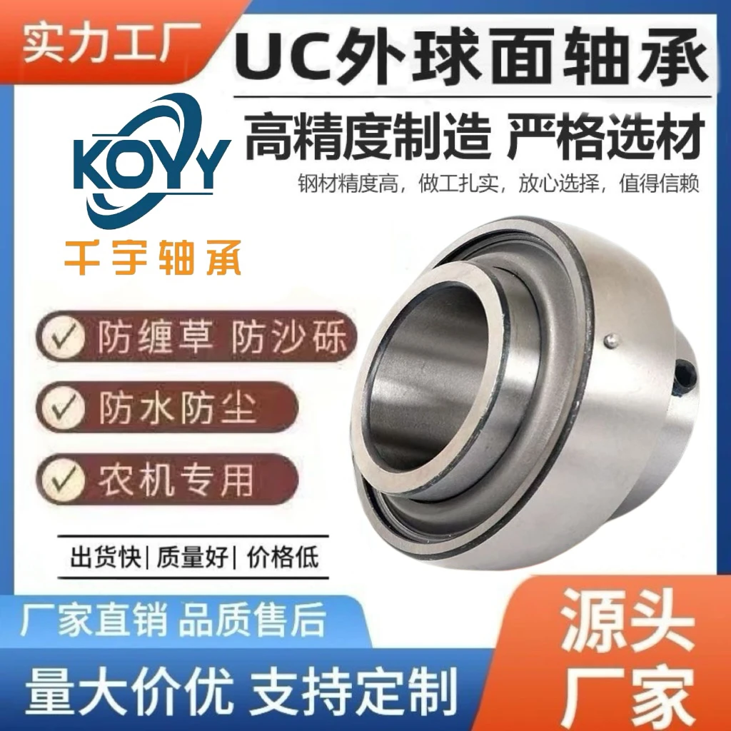 高速免维护外球面轴承（高品质） UC204-UC216