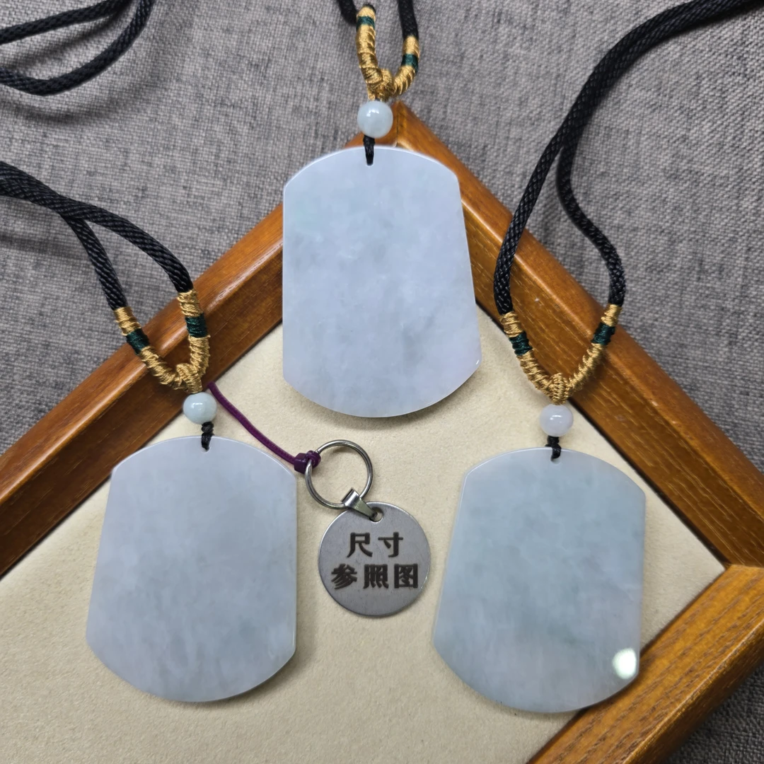 天然A货翡翠无事牌@@AYFL0293（多样性发其一）