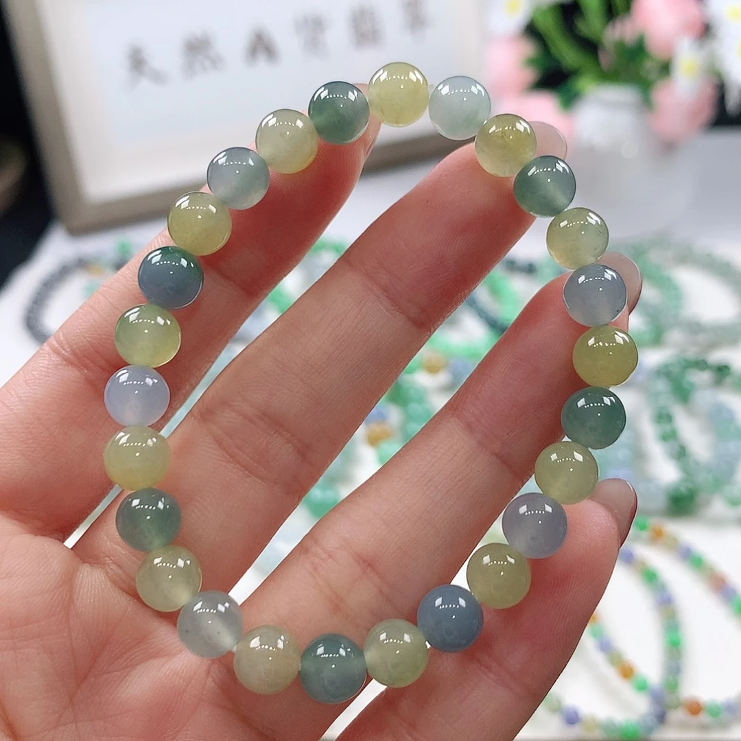翡翠未镶嵌手链手链6.7mm