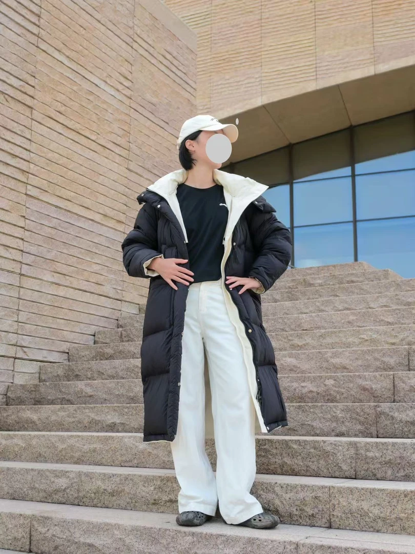 2025新款两面穿工装冲锋羽绒服90白鸭绒情侣东北旅行艺考经典百搭