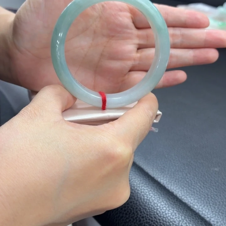 飘***花翡翠未镶嵌手镯58圈口