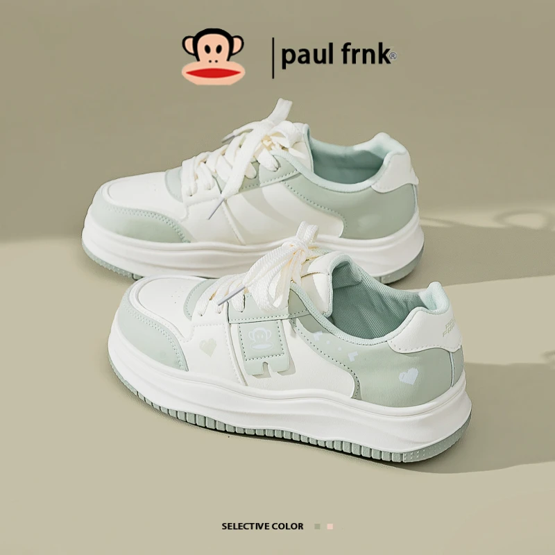 大嘴猴厚底面包鞋女2025秋冬百搭小白鞋女系带休闲板鞋新款运动鞋