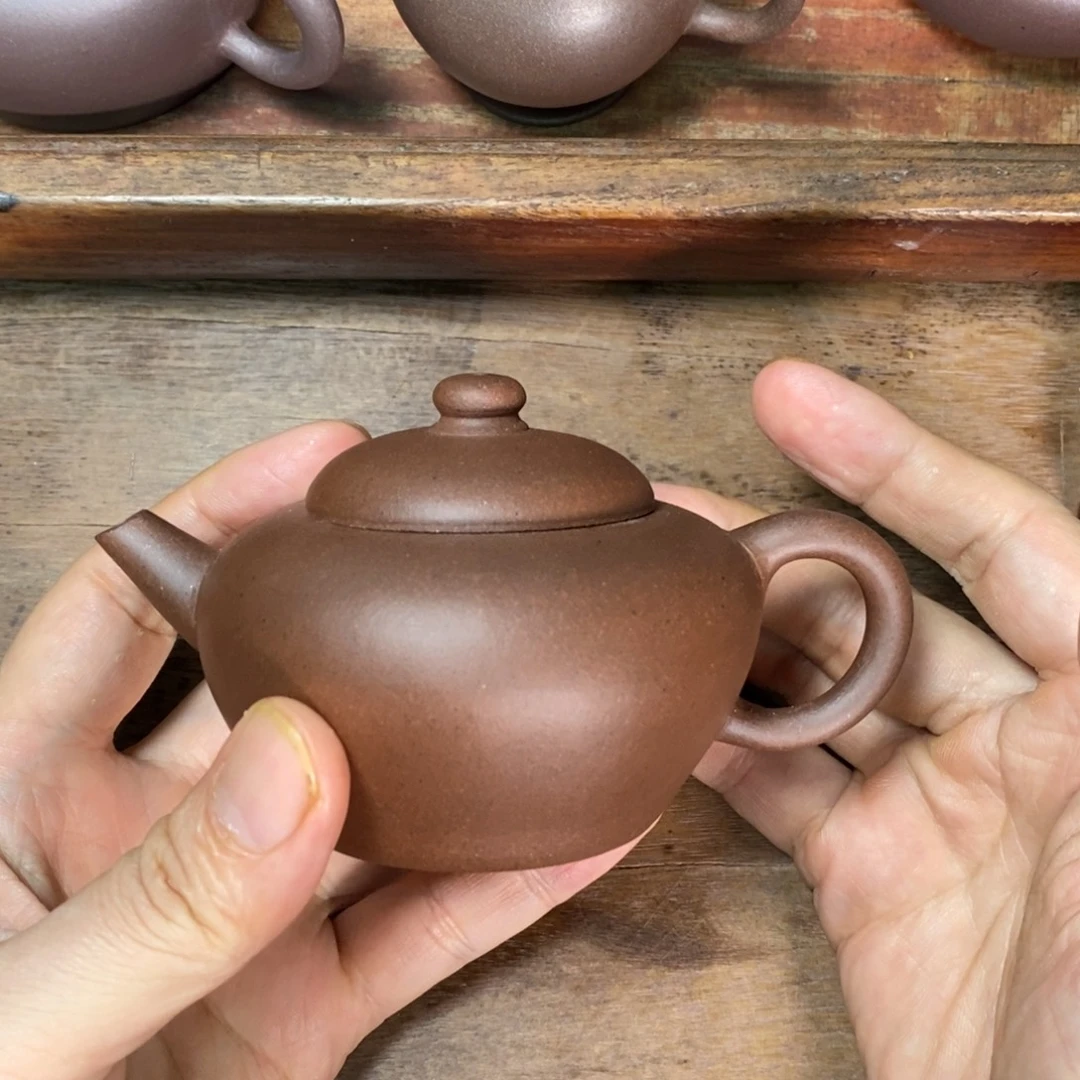茶壶紫砂140cc全手工摹古