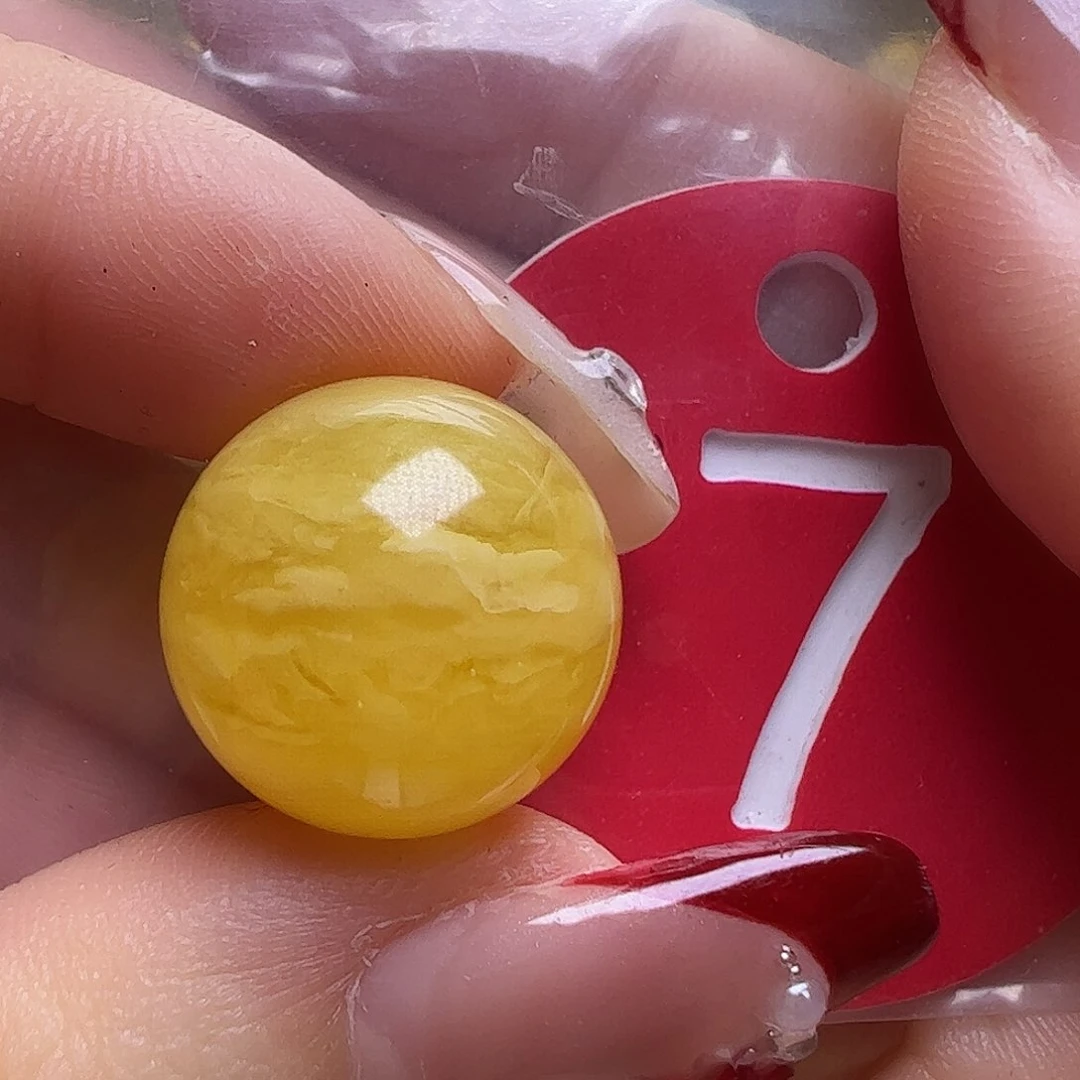 蜜蜡未镶嵌珠宝奇石16mm虎皮圆珠