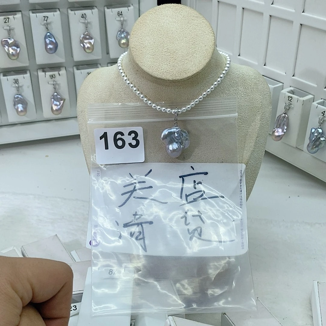 淡水珍珠颈饰合金