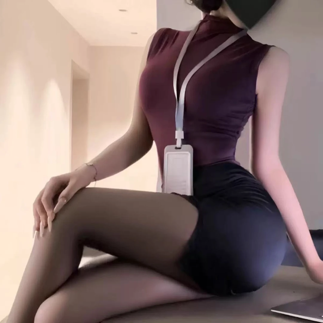 大码纯欲秘书包臀空姐制服套装