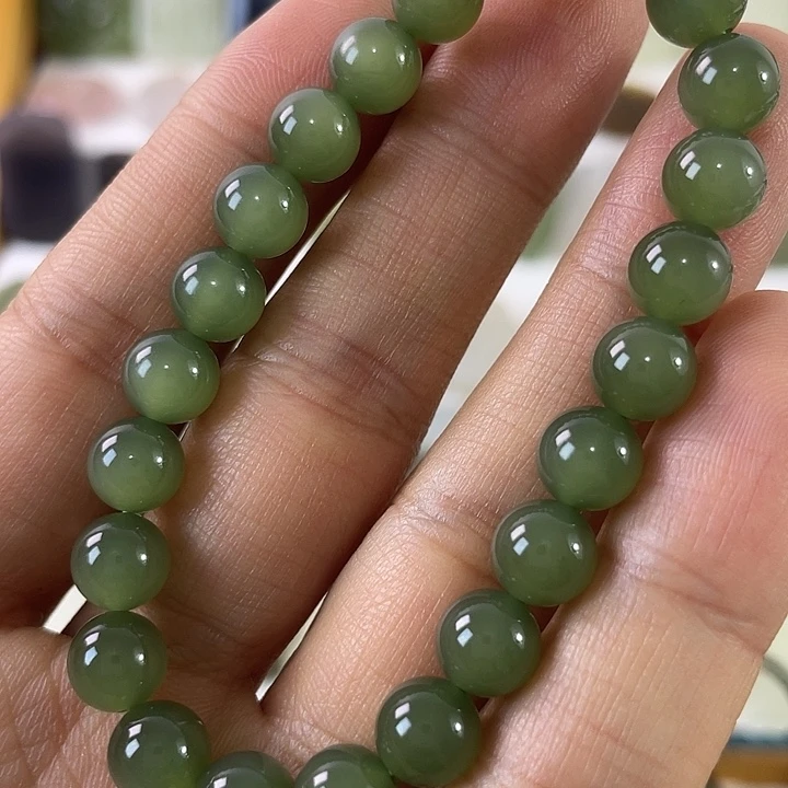 未镶嵌手串和田玉5*5