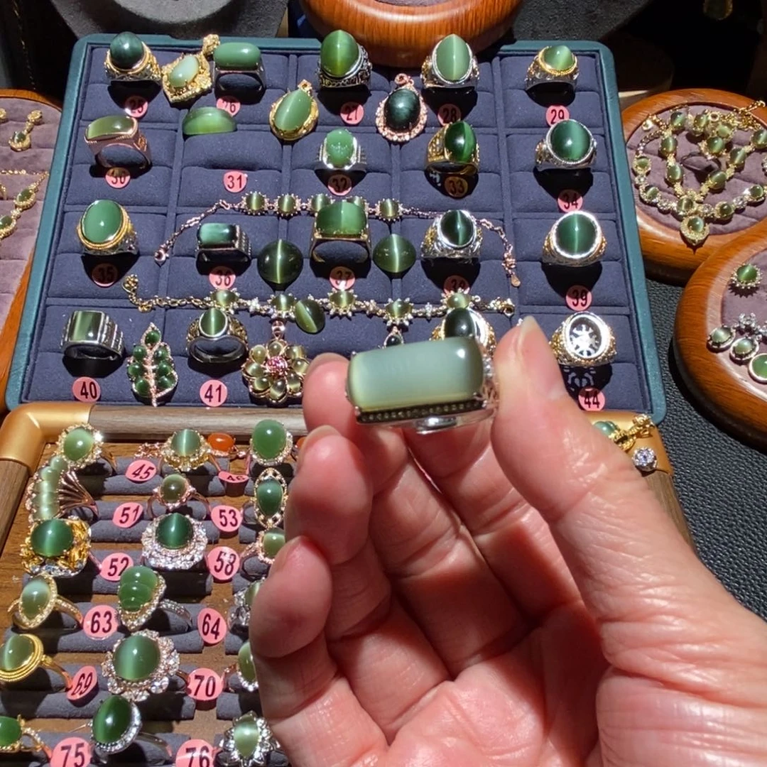 和田玉戒指银S925镶嵌难**涂