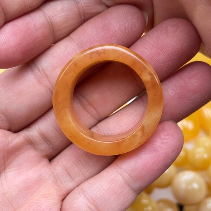 裸石蜜蜡未镶嵌蜜蜡25➕跑环 戒指 吊坠 百搭款