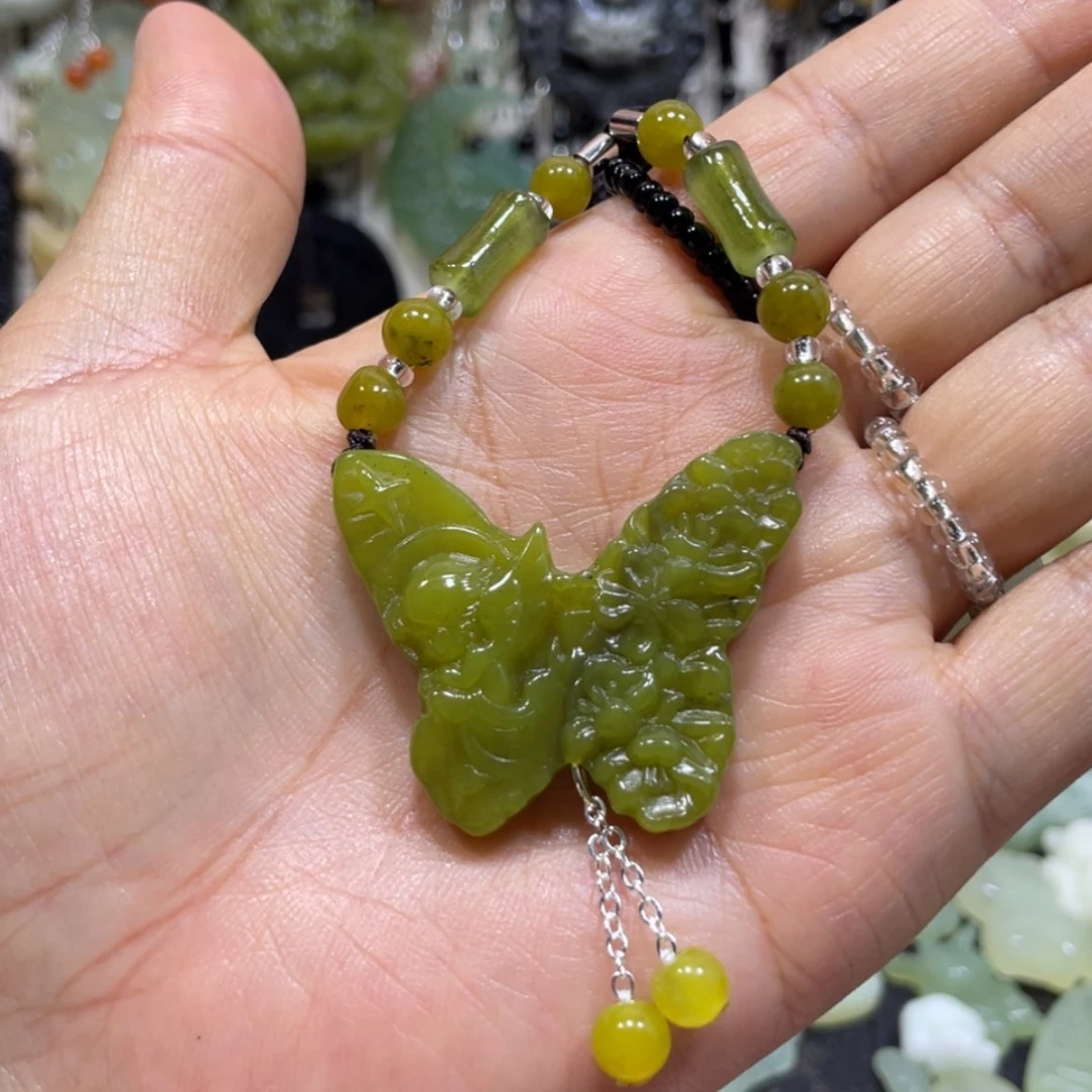 【闪购商品】岫玉未镶嵌颈饰72吊坠