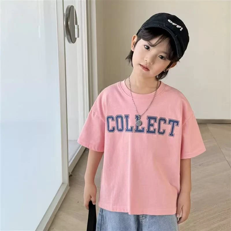 男童短袖T恤夏装新款儿童夏季纯棉T恤男孩子夏款百搭上衣韩版休闲