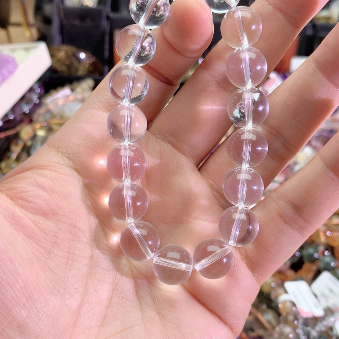 白****未镶嵌手链水晶白水晶手链12+