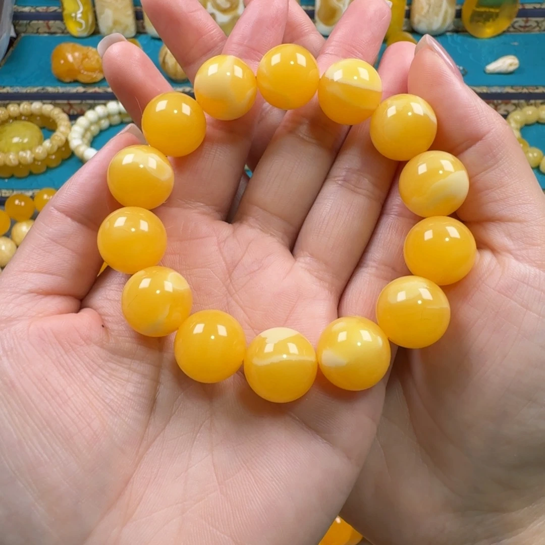 手链琥珀未镶嵌同料