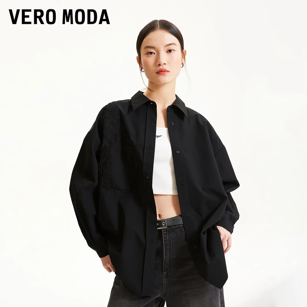 【芋总专属】Vero Moda衬衫衬衣女雪纺长袖翻领324105024