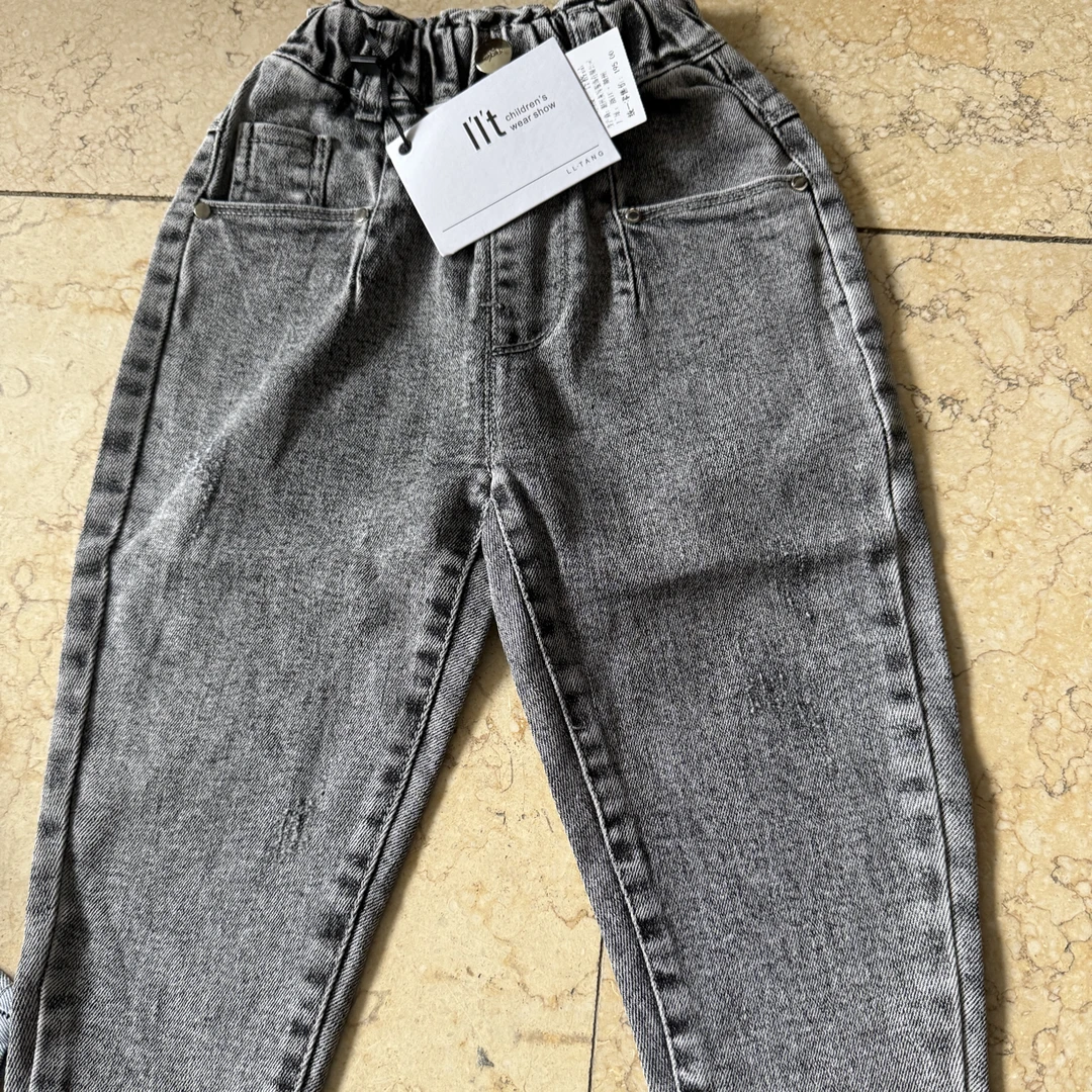 女童牛仔裤纯棉韩版