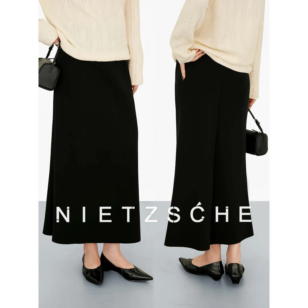 尼采官方直营｜进阶版-C位半裙｜！重磅醋酸 3条起囤！黑色半裙61999