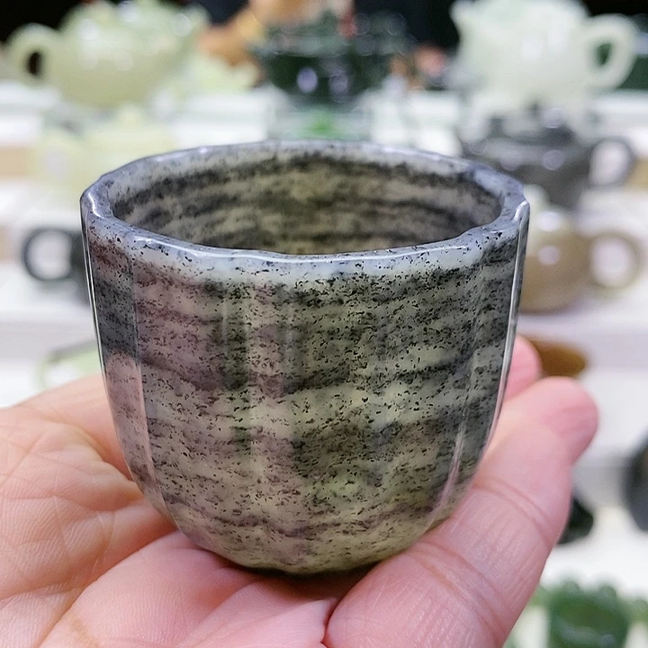 未镶嵌和田玉挂件茶杯60m l