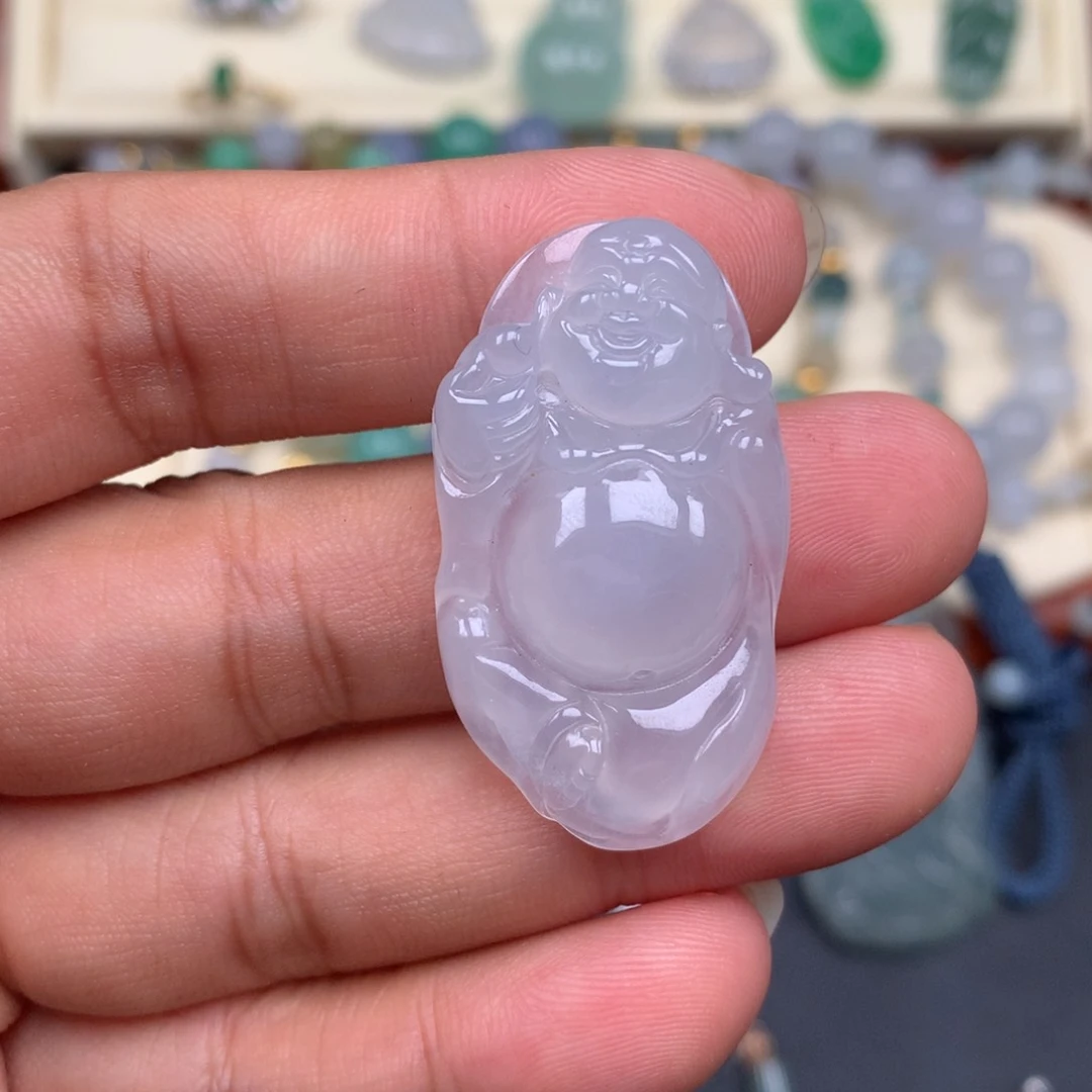 颈饰未镶嵌翡翠逍遥佛