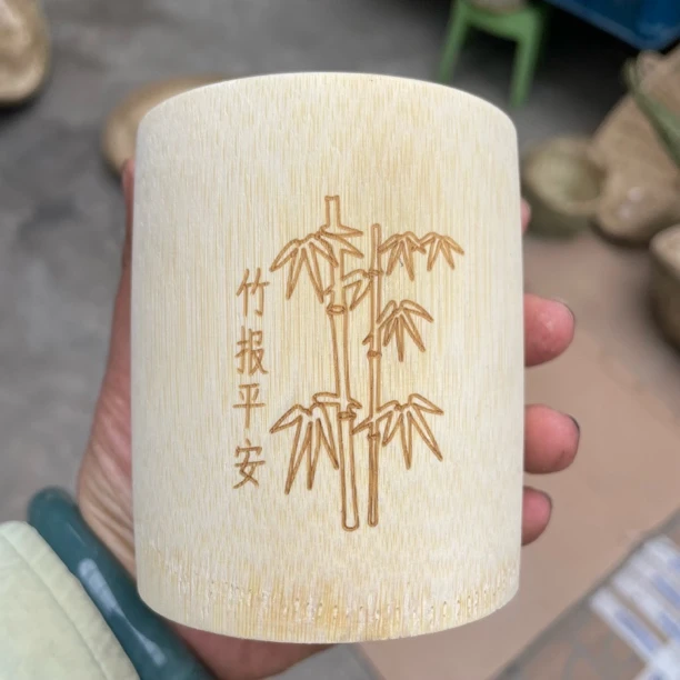 天然无漆无蜡竹子水杯买一送一