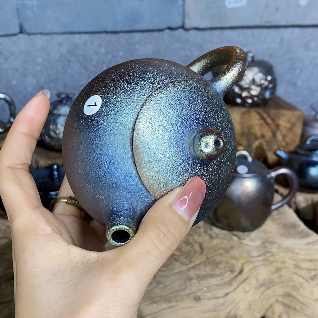 杯鼠*云南建水紫陶柴烧