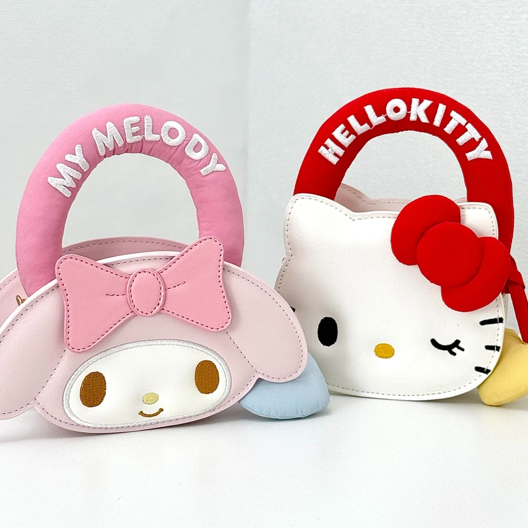 可爱包包正版授权mini萌脸手提包可爱凯蒂猫斜挎包联名美乐蒂女生