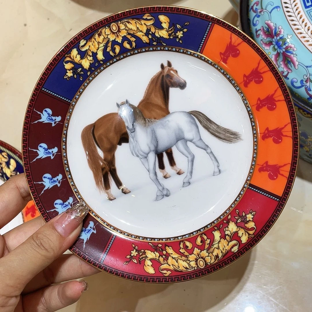 瓷片水*陶瓷马克杯咖啡杯马克杯带盖勺马克杯