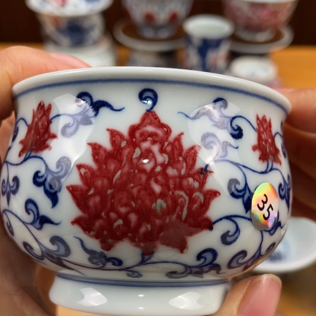 手绘现代茶具非古董