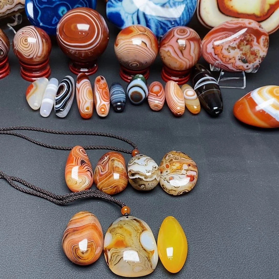 玛瑙/玉髓三毛未镶嵌用****见