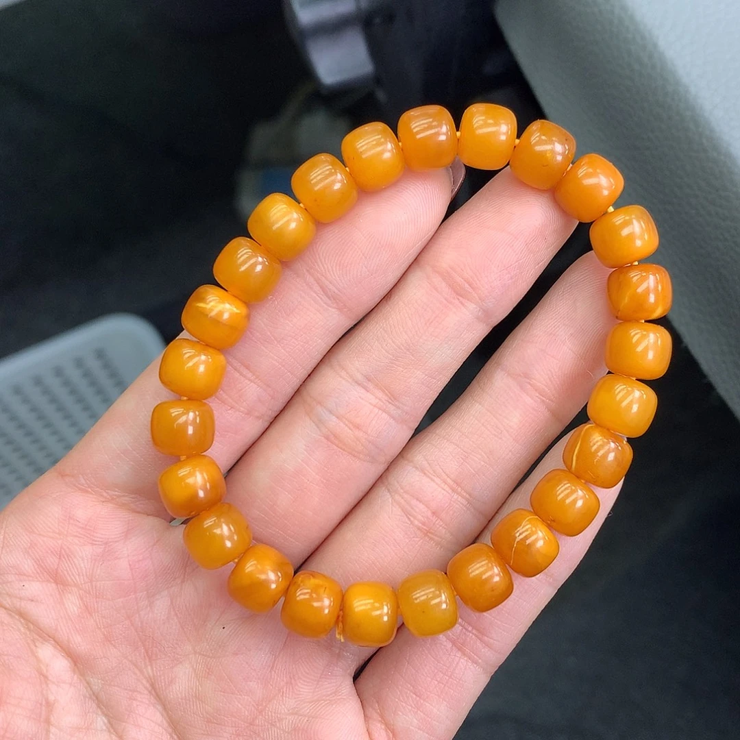 琥珀未镶嵌珠宝奇石8mm➕