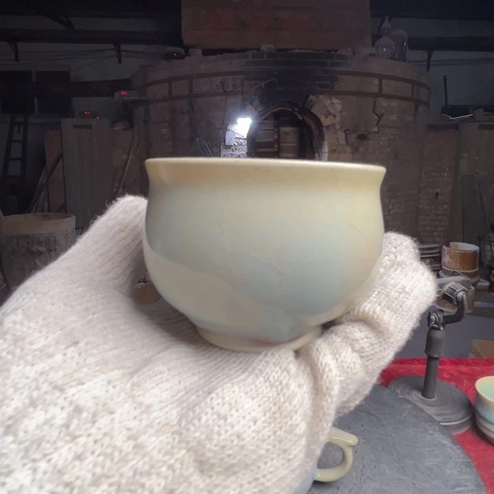 牛家钧窑牛自恒老师钧瓷杯钧**成