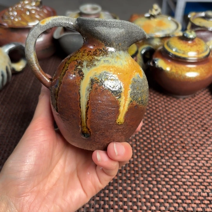 紫砂茶杯段泥酒壶