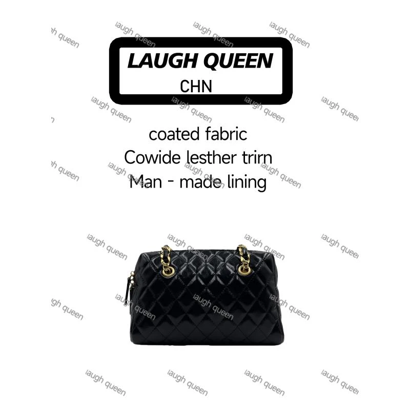 Laugh Queen手工打造真皮女士 胖 包10867 -X  黑色