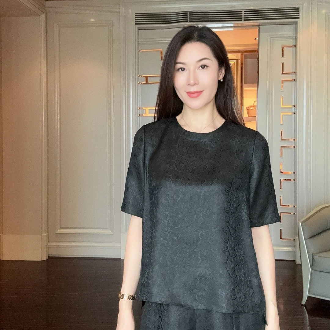 【五星出东方】重磅提花罗香云纱国风上衣CD2168052