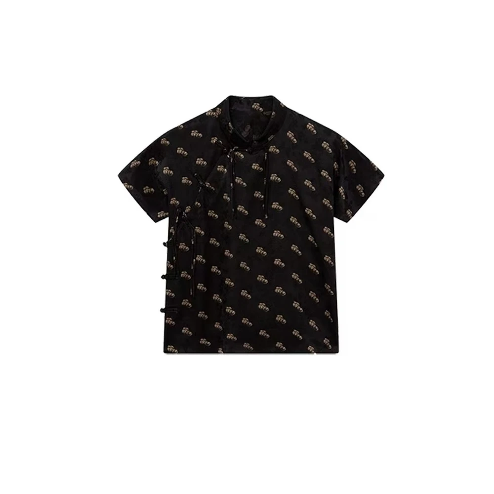 『朱小姐』"不支持七天"新中式印花小上衣 G079