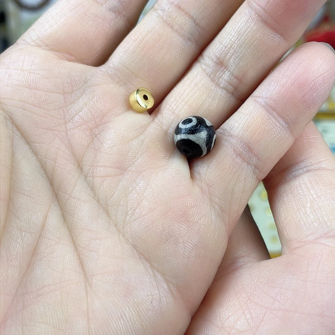 玛瑙/玉髓隔片18K金镶嵌5*7