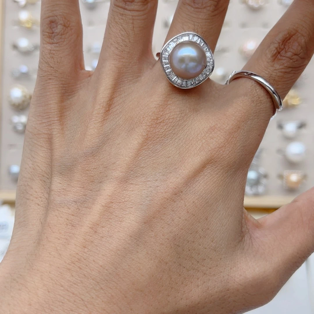 不****戒指合金淡水珍珠