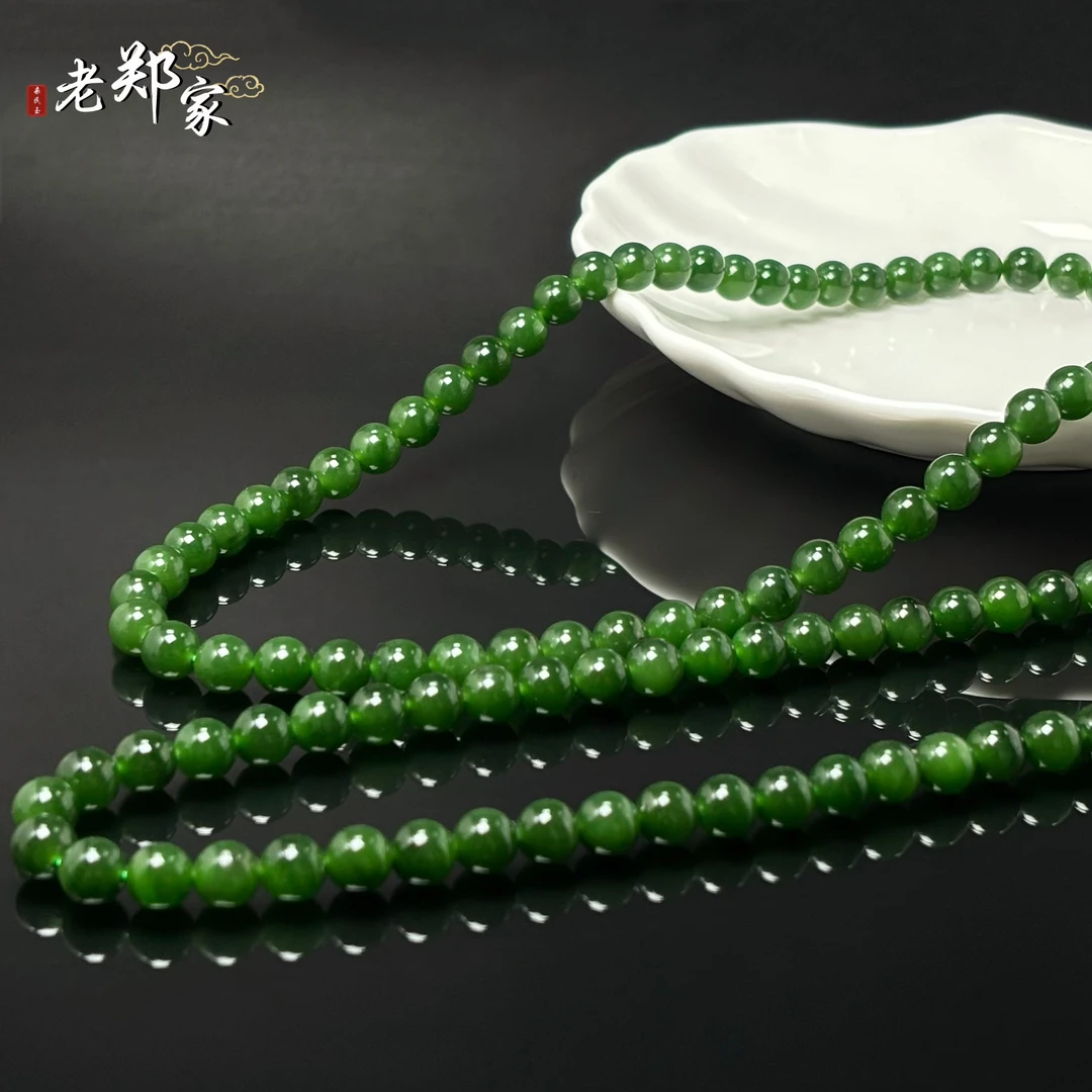 【老郑家】和田玉项链 约8mm (多样性发1件)