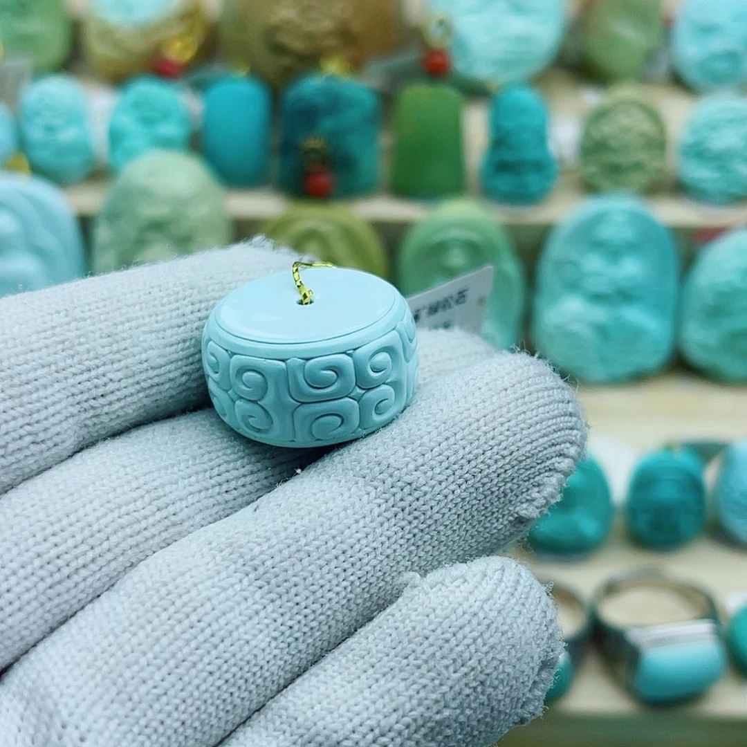 绿松石未镶嵌珠宝奇石21mm