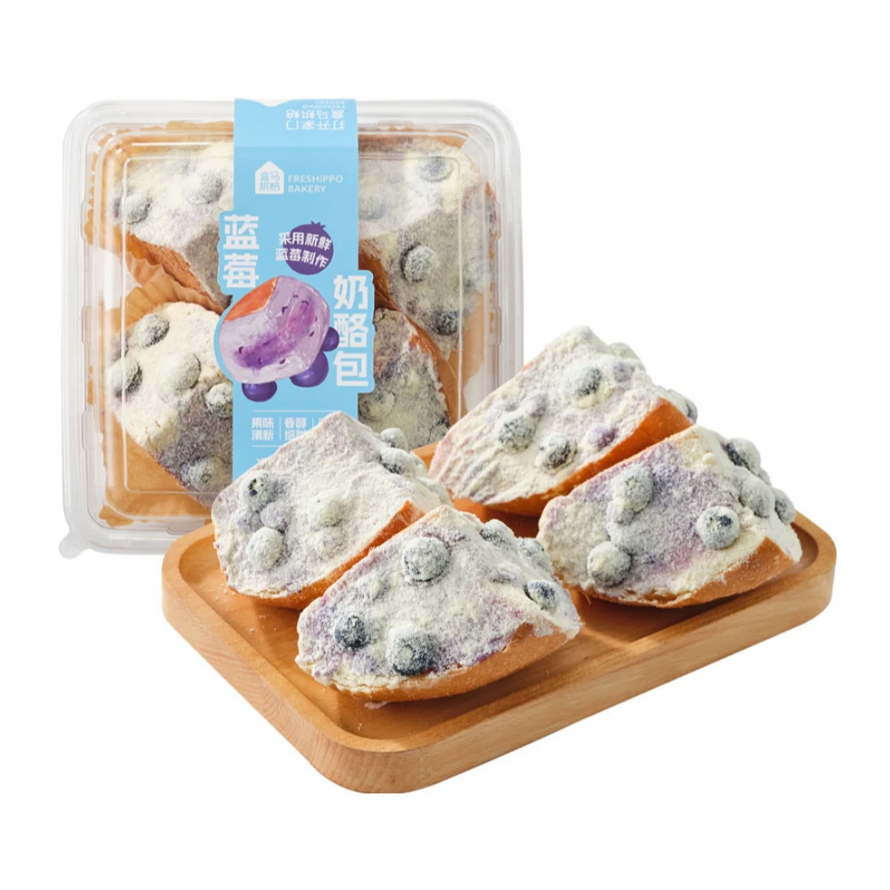 盒马烘焙 鲜果蓝莓超软乳酪面包 380g