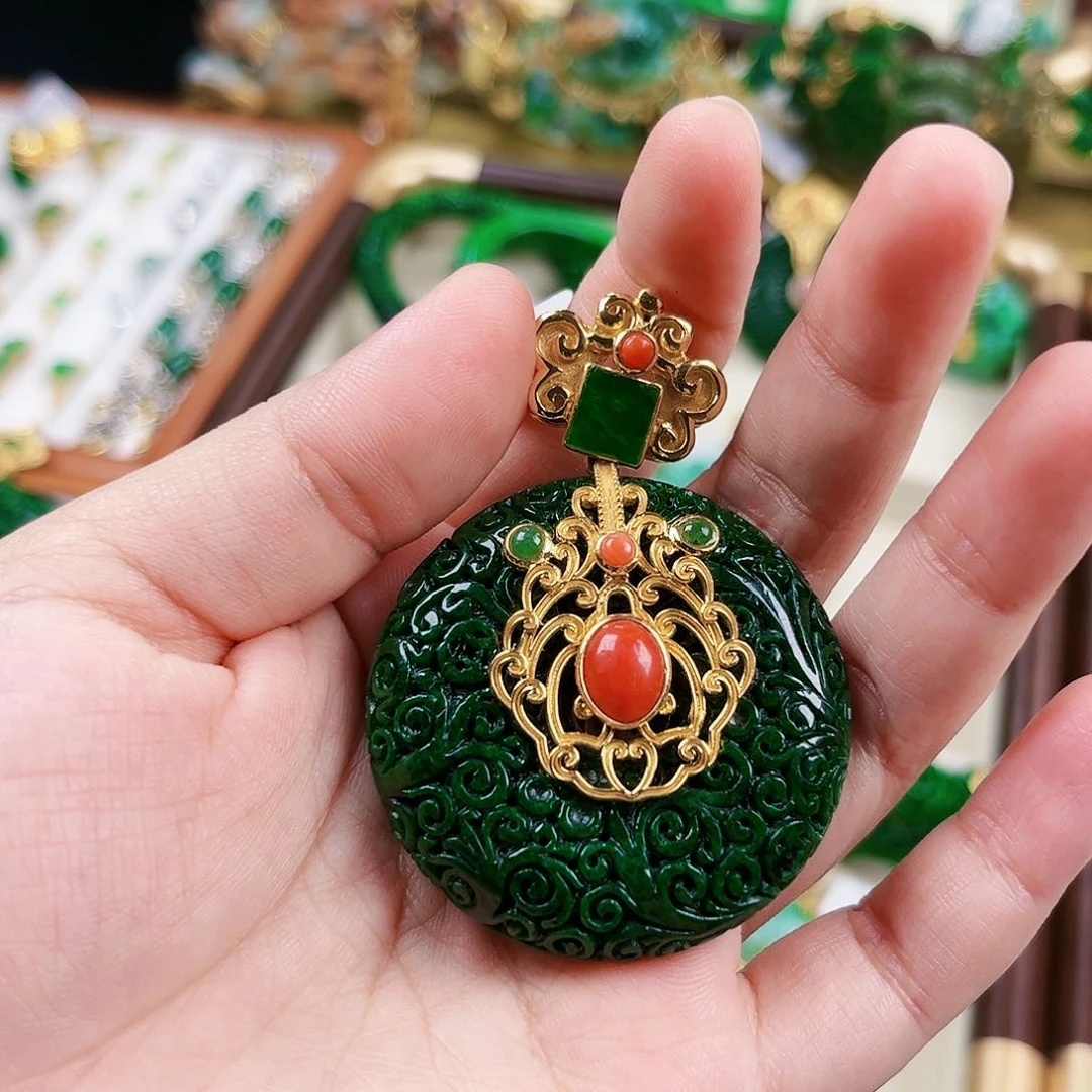 【闪购商品】吊坠(赠链)未镶嵌翡翠一***苗