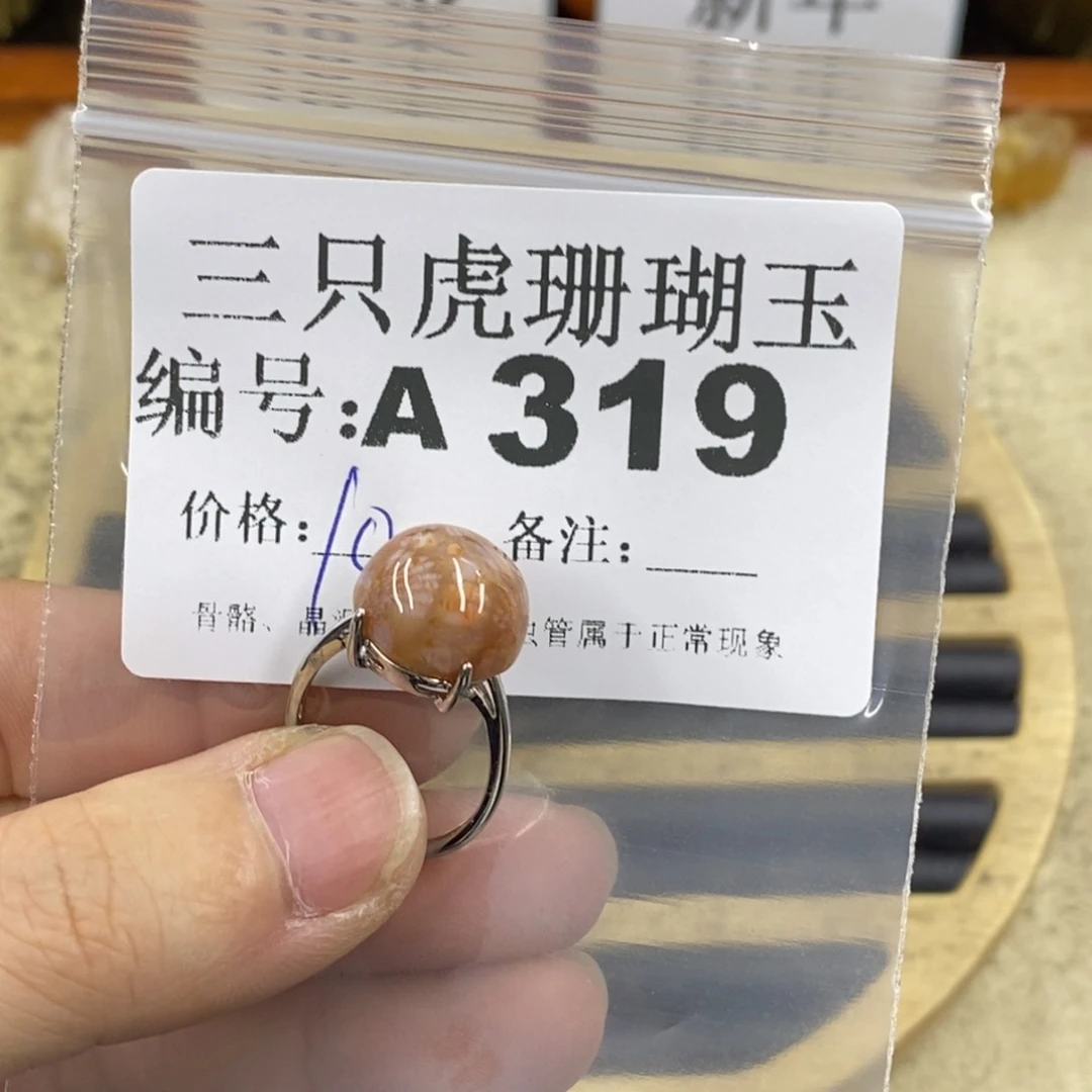 硅化珊瑚（珊瑚玉）1未镶嵌隐**烟