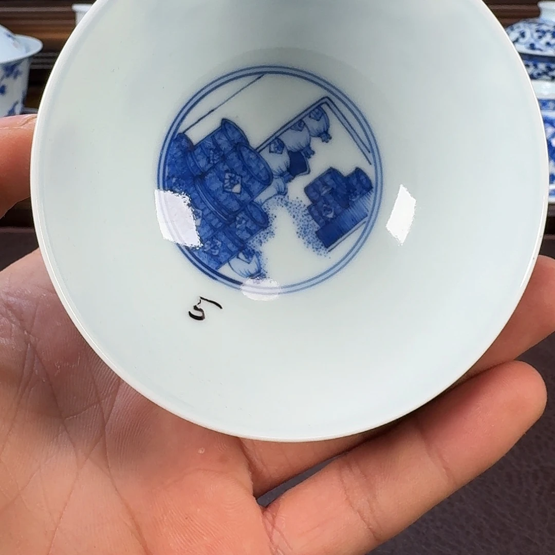 瓷片老*当代景德镇陶瓷手绘茶具