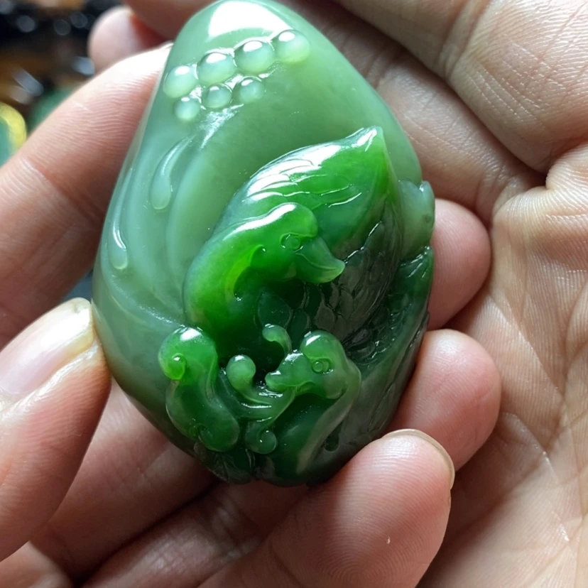 【闪购商品】和田玉（碧玉）把件未镶嵌忘**交