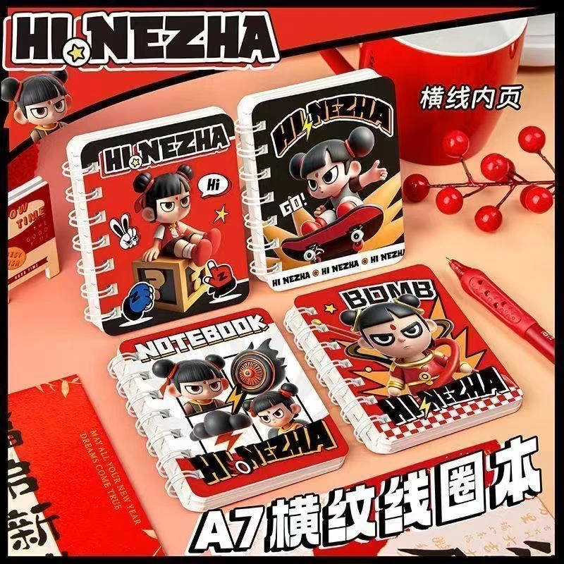 MOKA哪吒A7线圈本可爱卡通高颜值学生口袋本小笔记本子