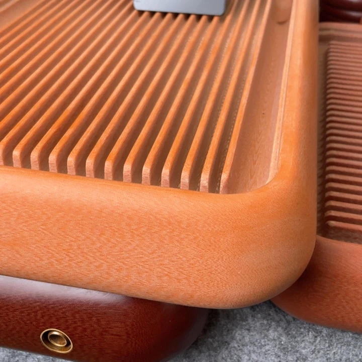 羅**。橙金龙纹电木茶盘