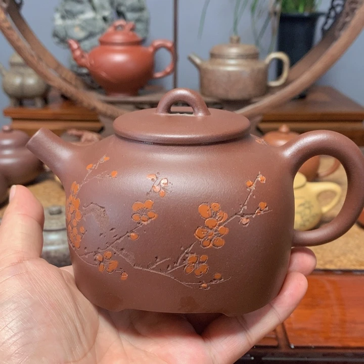 李***林茶壶紫砂大品梅花四方